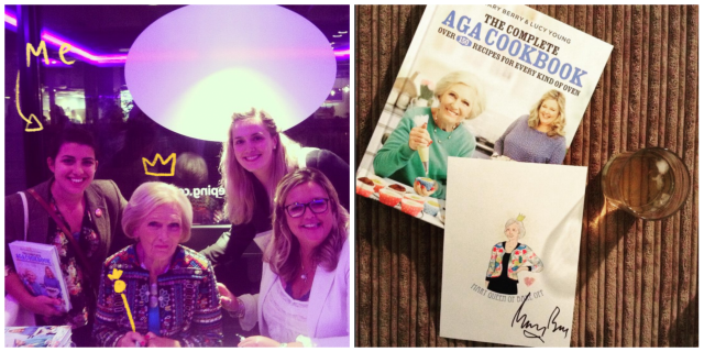 Meeting Mary Berry and Sarah Cochrane signed Illustration
