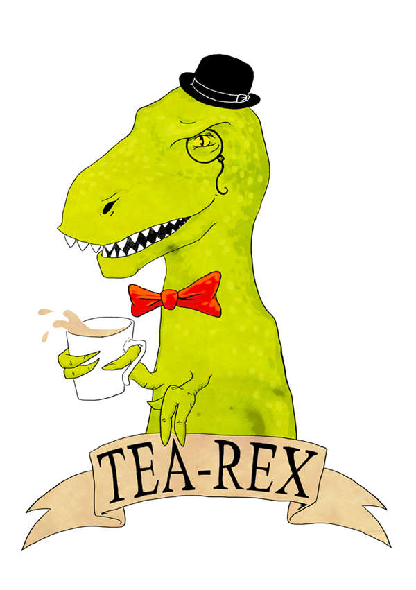 Tea-Rex Illustration by Sarah Cochrane